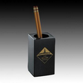 Genuine Black Marble Pencil Holder